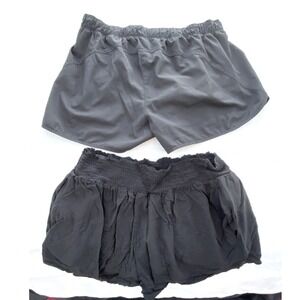 Bundle 2 shorts Universal Thread Lounge Fable Elastic Waist Pockets Black Size L